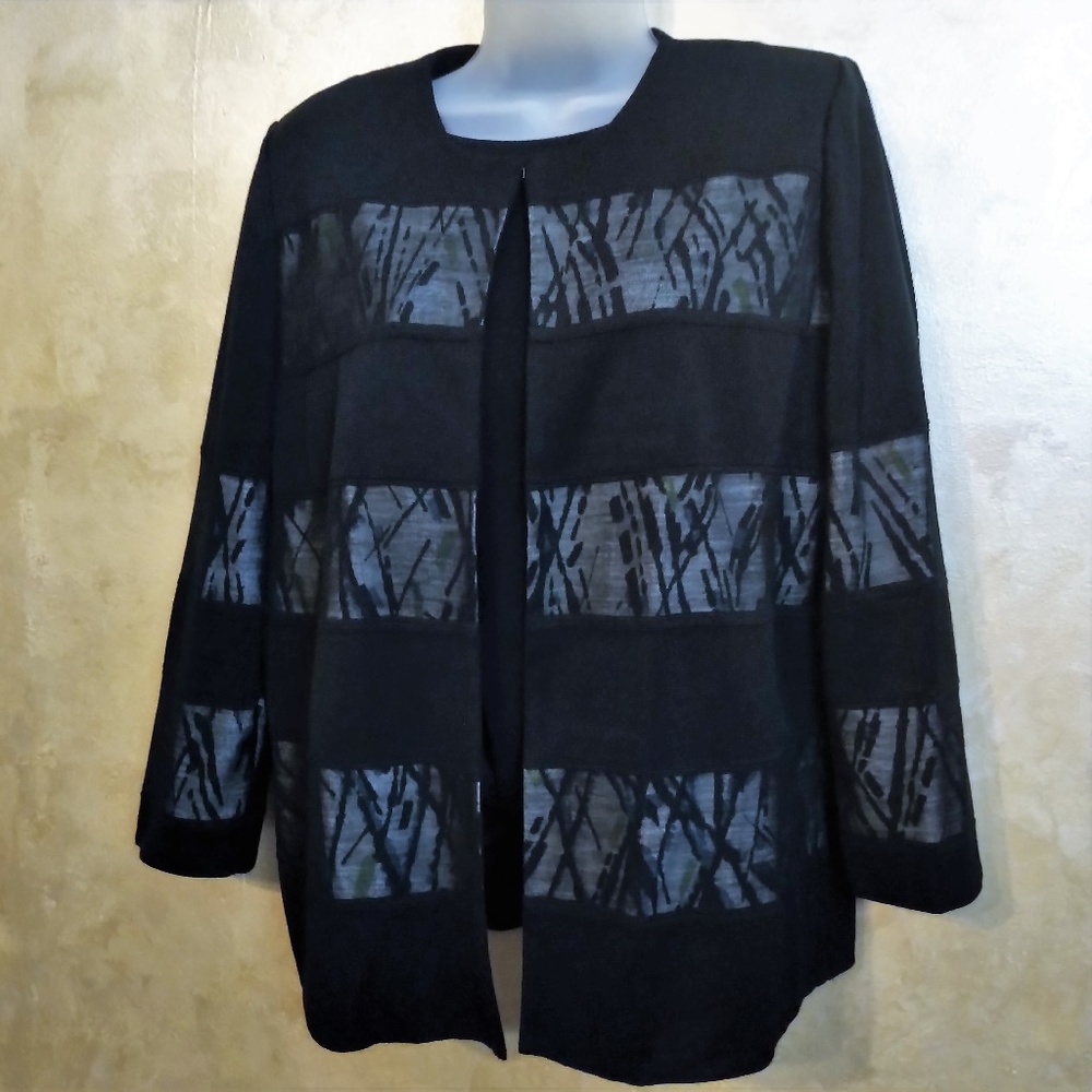 Ming Wang Cardigan Jacket EUC L/XL - Picture 2 of 6